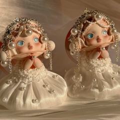 ✨把温柔藏进裙摆里
珍珠缀着星光
纱裙裹着云朵
我的少女心事