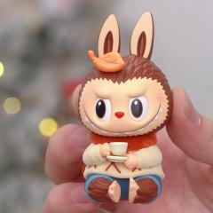 收到 好可爱啊 那小尾巴  头顶那片树叶   暖暖的围脖 手