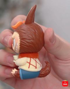 收到 好可爱啊 那小尾巴  头顶那片树叶   暖暖的围脖 手