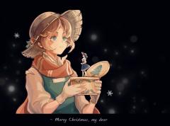 大家圣诞快乐！也是一种旧图重绘，p2是六年前画的圣诞贺图w