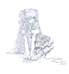 怎么感觉黑白的比上色的好看
很满意这个线稿！但是长卷发真的太