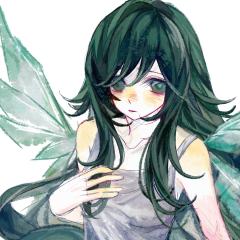 忧郁女孩画画中
为什么我的细化总是比色稿差那么一点！