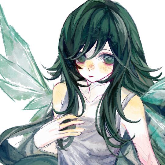 忧郁女孩画画中为什么我的细化总是比色稿差那么一点！