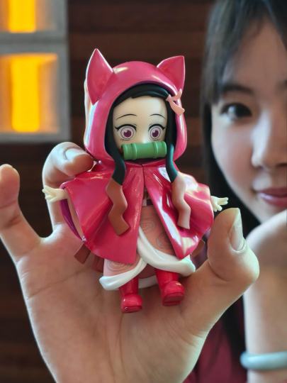 一发一发 鬼灭爱我！祢豆子太可爱了～还可以温变淡粉色