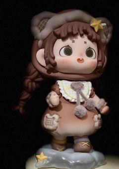 芙芙好呆萌样子，看流星划过天空时