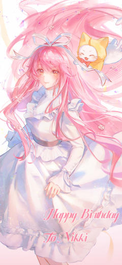 画了暖暖的贺图～也祝无限暖暖一周年快乐！