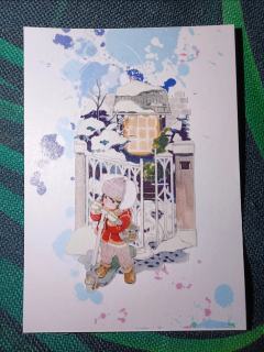 和纸大背景打底，装饰普通白卡；同系列胶带的搭建起小背景，再把