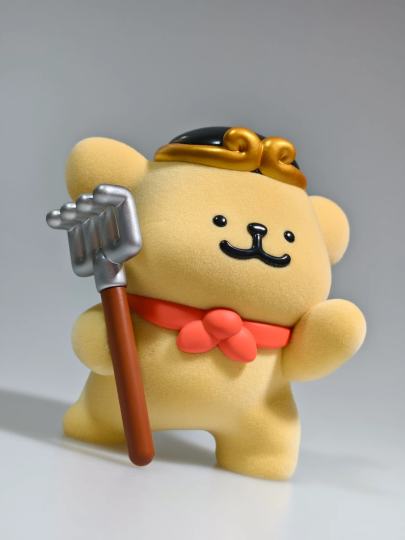 线条小狗！这是穿了八戒的衣服去取经吗？分享来自toptoy新的线条小狗系列盲盒﻿一发抽中有勇有谋，圆滚滚特别有立体感！植绒触感很好