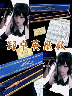 1:1还原《哈利波特》里卢娜的魔杖哦，黄金配重，到手超级有质