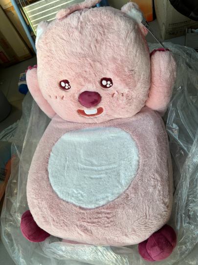 挺可爱的的、靠靠还不错、就是是个长毛有点爱掉毛、得多洗几次😂