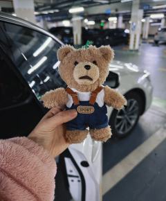 背心熊穿上背带裤，帅爆了！
