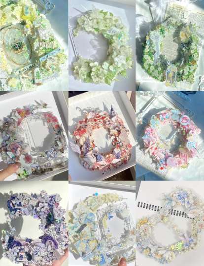 我装的😢
没那么容易其实！从去年开始做立体卡套，慢慢到卡砖，再到旋转立牌和相框，做了越来越多的款式，也感谢遇到的每一个特别好的客妹呜呜呜！每次都被大家的鼓励治愈到❤️‍🩹
其实一开始也在慢慢摸索，从学