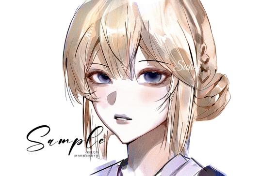 一个旧图重绘 尝试了新画风 顺便求个估价🥺💗