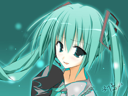 画了初音未来壁纸头像什么的随意就好