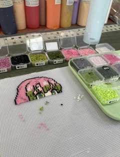 蜜璃拼豆五个半小时含泪拿下