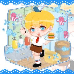 是谁住在深海的大菠萝里？
海绵宝宝拟人版