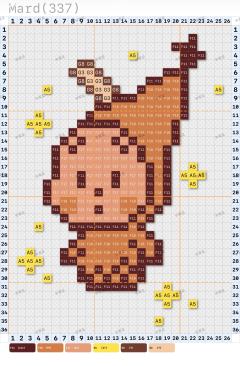 自己用拼豆做一个吧
图二附上图纸

图源：菜瓜（拼豆版）