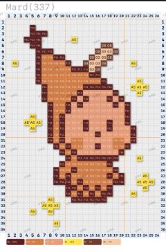 自己用拼豆做一个吧
图二附上图纸

图源：菜瓜（拼豆版）