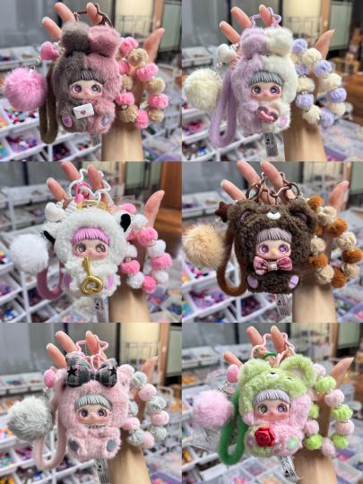 原来难过不用自己扛，有一个毛茸茸的情绪搭子在身边，空气都会变得甜甜的～把它做成包挂，出门也要带上她❤️#霉霉爱无止境 #潮玩包挂 #包挂钥匙扣 #女生礼物 #挂饰挂件