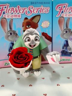 谁懂啊！花花动物城盲盒把浪漫焊在DNA里了💐
迪士尼女孩直