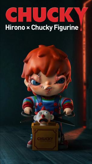 泡泡玛特小野这次的鬼娃回魂联名大娃真的很酷啊，继诡乐园系列之后，感觉小野跟恰吉适配度很高啊，喜欢看恐怖片的狠狠爱住了，好想拥有🙀🙀🙀🙀🙀大人的玩具