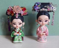 越好看的头饰越复杂😂但很有成就感！！！