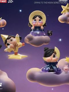 哭娃新品盲盒出走的月亮系列图透来啦，这次的主题与太空、月亮相