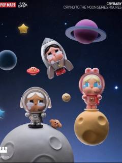 哭娃新品盲盒出走的月亮系列图透来啦，这次的主题与太空、月亮相