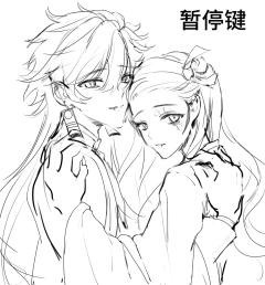 画的鬼化炭炭和祢豆子！