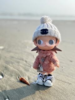 手牵手去赶海啦
#Zsiga #嘎子姐娃衣 #泡泡玛特 #潮