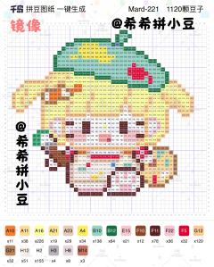 彩色小帽子，拿着彩色画笔，非常有艺术气息，是我很喜欢的一个图