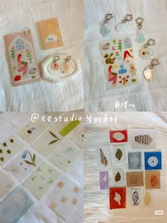 1.画画的禾盐
很萌的画风！贴纸都非常实用好看
2.eest