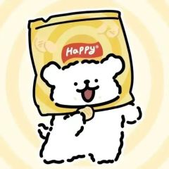 线条闺蜜小狗头像