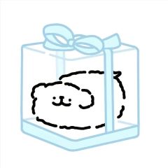 线条闺蜜小狗头像