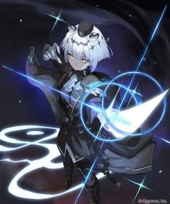 画师ぽんず公开了雪豹和菲琳主界面的原画