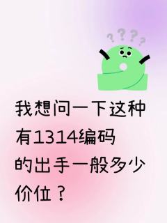 我想问一下这种有1314编码的出手一般多少价位？
