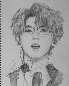 马嘉祺手绘图片来啦，注意，只是图片，不是我画的哦 @小鑫星 