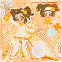 画了一组萌萌的kon和守护甜心联动