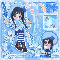 画了一组萌萌的kon和守护甜心联动