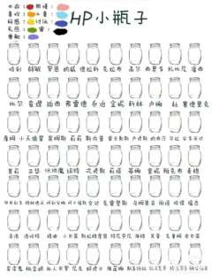 哈利·波特小瓶子
仅限我个人，不喜勿喷哦
后面有小瓶子原图
