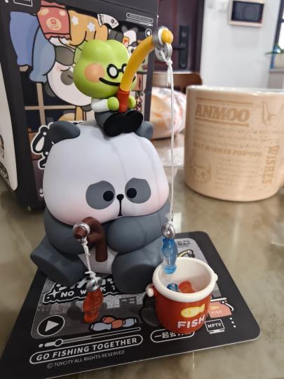 这也太可爱了，配件好多啊！耙老师这表情os:它怎么比我钓得还多🎣