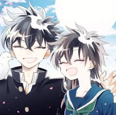 「快青」
 @灰原哀 依旧是老师的投稿呀
小情侣戳到我的心巴