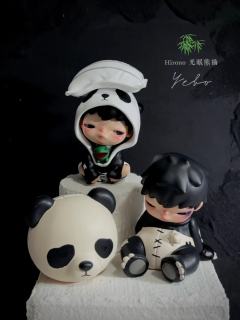 🐾Hirono小野改娃「无眠熊猫」

夜已深，窗外的世界渐