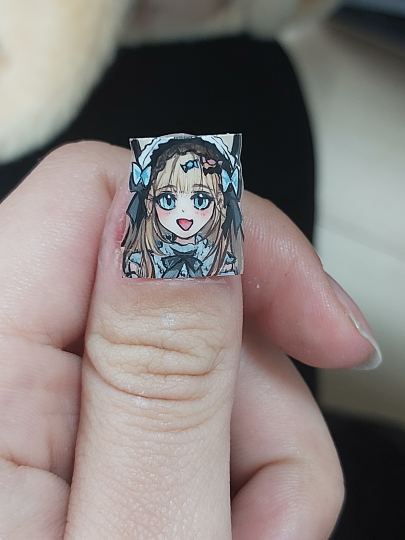 是痛甲贴纸，画给老师的！