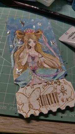 🦋这是什么梦幻小蛋糕（梦公主手绘票根）✨
.
手绘水彩票根