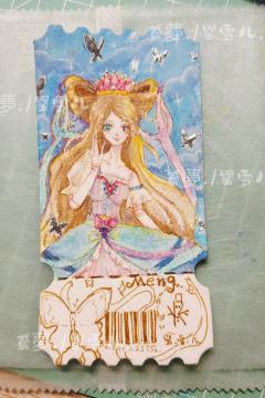🦋这是什么梦幻小蛋糕（梦公主手绘票根）✨
.
手绘水彩票根