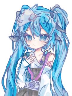 初音未来绘画接龙简直爽到爆