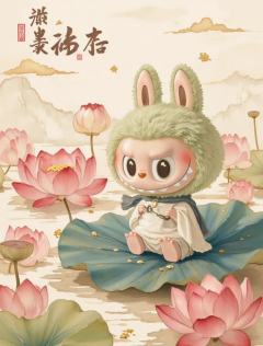 中国画里面的Labubu，
审美的尽头果然是国风！
#lab