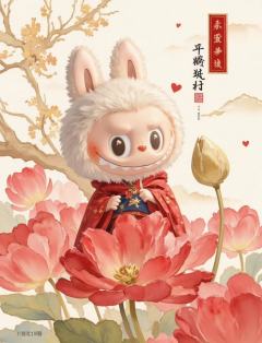 中国画里面的Labubu，
审美的尽头果然是国风！
#lab