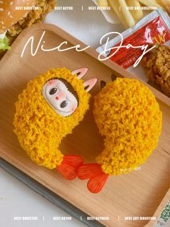 今天吃 labubu 天妇罗炸虾🍤